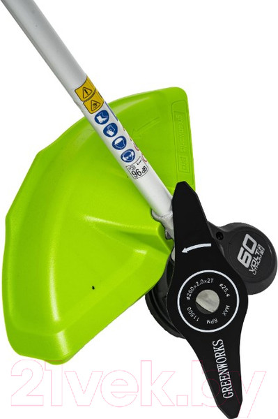 Изображение товара Триммер аккумуляторный Greenworks GD60BCB (2108407UB)