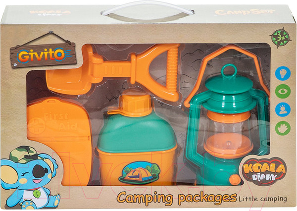 Изображение товара Игровой набор Givito Набор туриста Детская лампа с набором для пикника / G209-001