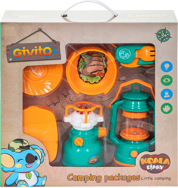 Изображение товара Детская игровая палатка Givito Набор туриста Детская палатка с набором для пикника / G209-009