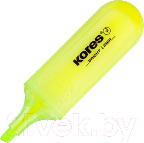 Изображение товара Текстовыделитель Kores Bright Liner / 36101.01 (желтый)