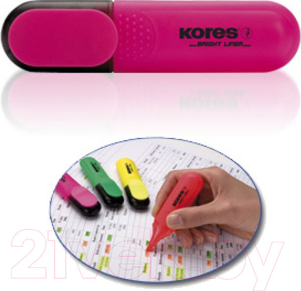 Изображение товара Текстовыделитель Kores Bright Liner / 36103.01 (синий)