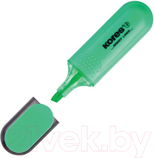 Изображение товара Текстовыделитель Kores Bright Liner / 36105.01 (зеленый)