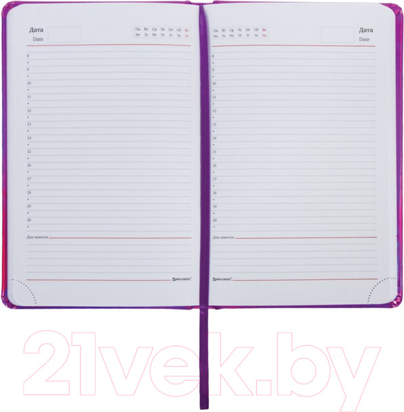Изображение товара Ежедневник Brauberg Holiday / 111671 (фиолетовый)