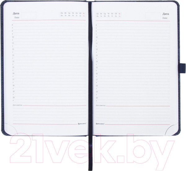 Изображение товара Ежедневник Brauberg Wood / 111674 (синий)