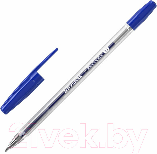 Изображение товара Набор шариковых ручек Brauberg M-500 / 143454 (10шт, синий)