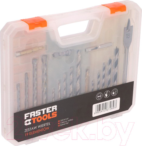 Изображение товара Набор сверл Faster Tools 7289