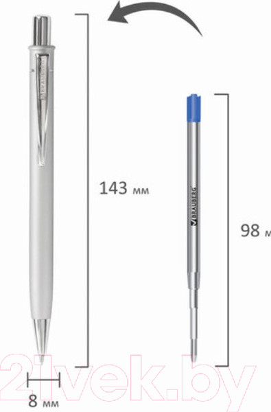 Изображение товара Ручка шариковая Brauberg Vocale / 143490 (синий)