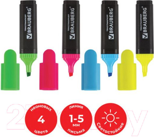 Изображение товара Набор маркеров Brauberg Contract / 150394 (4шт)