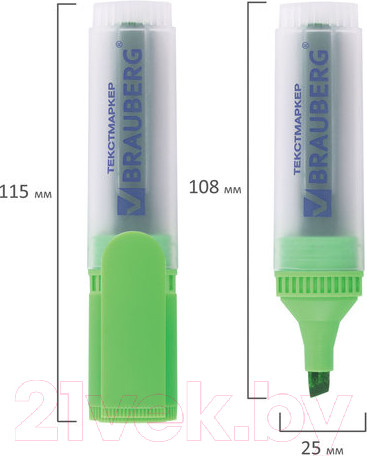 Изображение товара Набор маркеров Brauberg Fluo / 150403 (4шт)
