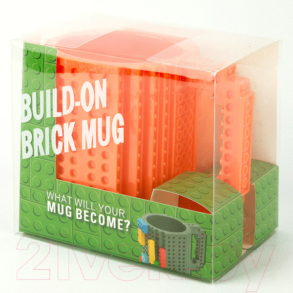 Изображение товара Кружка Darvish Конструктор / DV-H-1295-2 (400мл, оранжевый)