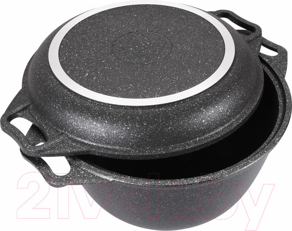 Изображение товара Казан Kukmara кмт44а (темный мрамор)