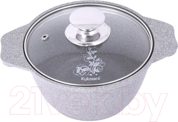 Изображение товара Кастрюля Kukmara кмс12а (светлый мрамор)