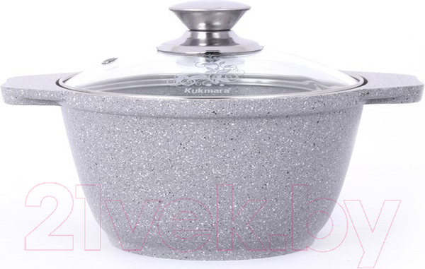 Изображение товара Кастрюля Kukmara кмс12а (светлый мрамор)