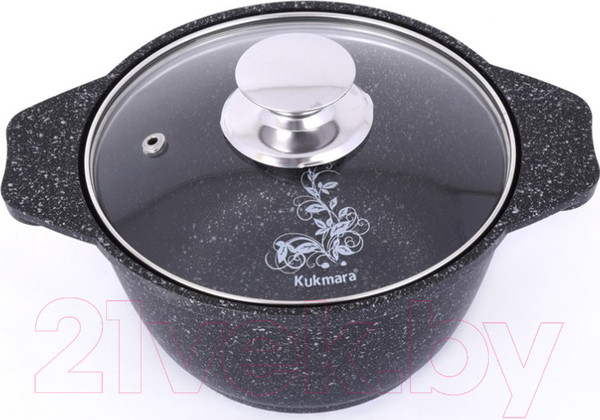 Изображение товара Кастрюля Kukmara кмт12а (темный мрамор)