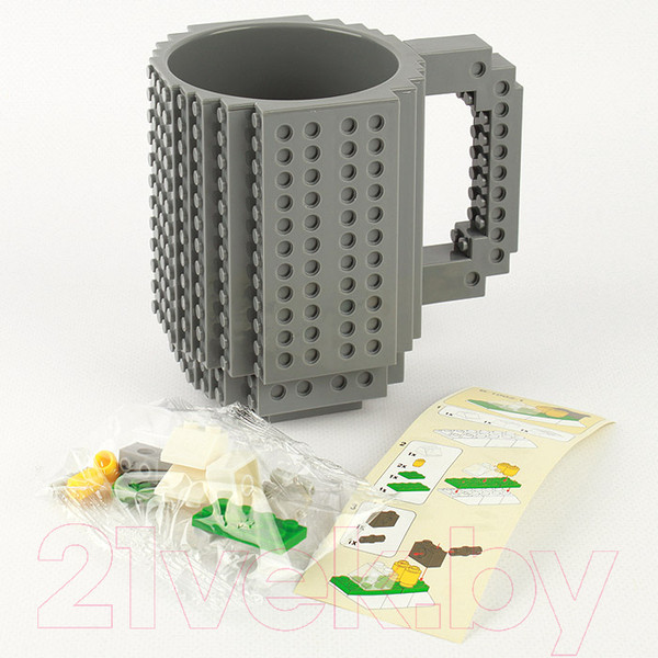 Изображение товара Кружка Darvish Конструктор / DV-H-1295-6 (400мл, серый)