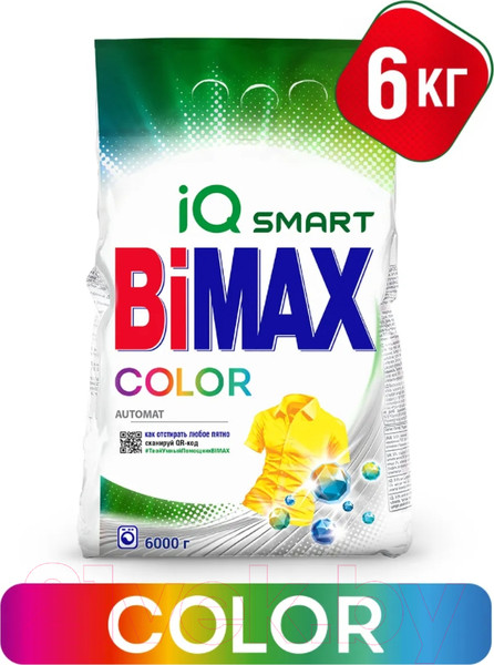 Изображение товара Стиральный порошок Bimax Color Automat (6кг)