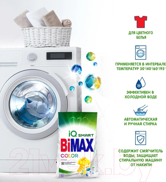 Изображение товара Стиральный порошок Bimax Color Automat (6кг)