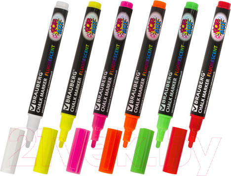 Изображение товара Маркер специальный Brauberg Pop-Art / 151526 (6шт)