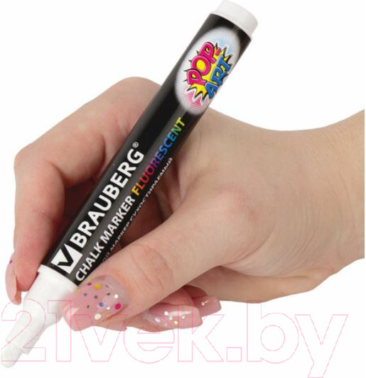 Изображение товара Маркер меловой Brauberg Pop-Art / 151527 (белый)