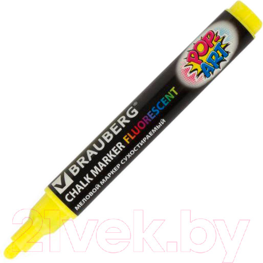 Изображение товара Маркер меловой Brauberg Pop-Art / 151528 (желтый)