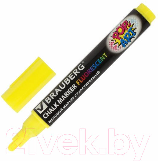 Изображение товара Маркер меловой Brauberg Pop-Art / 151528 (желтый)