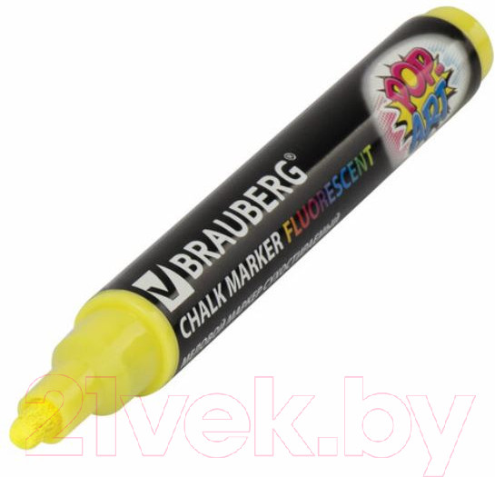 Изображение товара Маркер меловой Brauberg Pop-Art / 151528 (желтый)