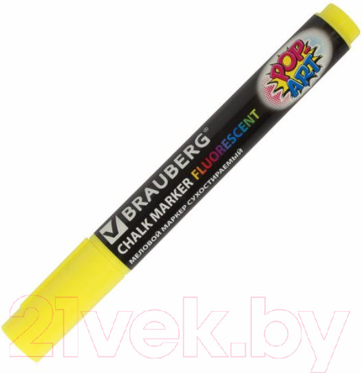 Изображение товара Маркер меловой Brauberg Pop-Art / 151528 (желтый)