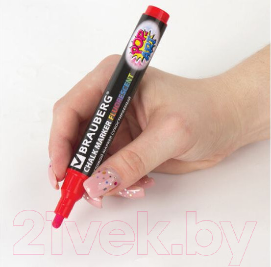 Изображение товара Маркер меловой Brauberg Pop-Art / 151529 (красный)