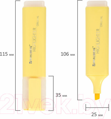 Изображение товара Набор маркеров Brauberg Original Pastel / 151698 (6шт)