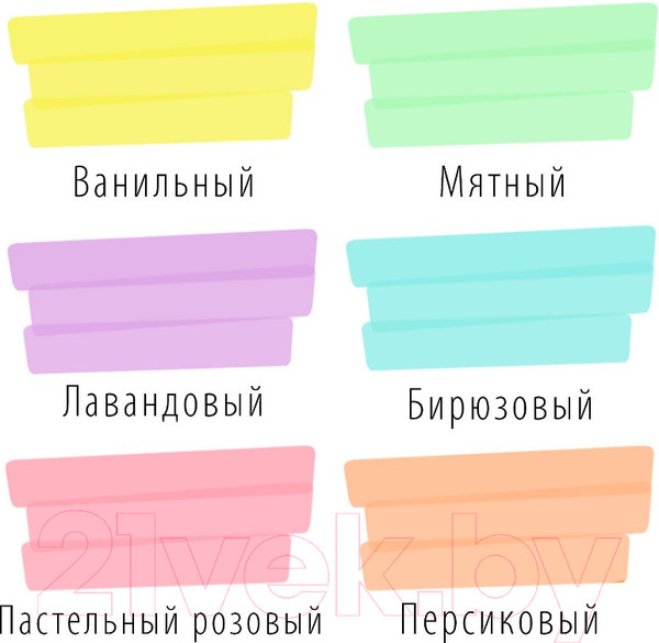 Изображение товара Набор маркеров Brauberg Super Pastel / 151757 (6шт)