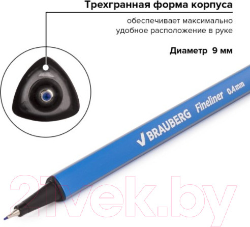Изображение товара Набор капиллярных ручек Brauberg Aero / 141525 (12шт)