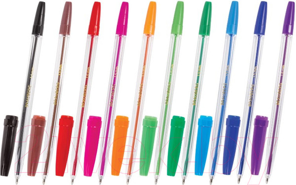 Изображение товара Набор шариковых ручек Brauberg Line / 141874 (10шт)