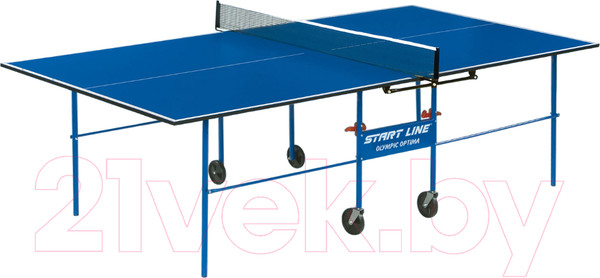 Изображение товара Теннисный стол Start Line Olympic Optima / 6023-2 (с сеткой, синий)