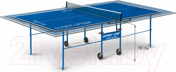 Изображение товара Теннисный стол Start Line Olympic Optima / 6023-2 (с сеткой, синий)