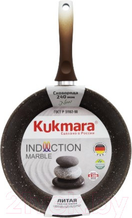 Изображение товара Сковорода Kukmara Индукция смки280а (кофейный мрамор)