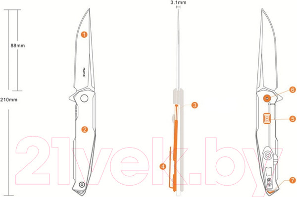 Изображение товара Нож туристический Ruike P108-SF