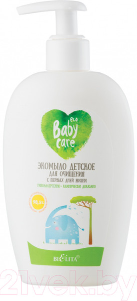 Изображение товара Мыло жидкое детское Belita Baby Care для очищения с первых дней жизни (260мл)
