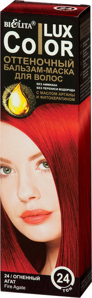 Изображение товара Оттеночный бальзам для волос Belita 24 (100мл, огненный агат)