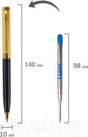 Изображение товара Ручка шариковая имиджевая Galant Empire Gold / 140960 (синий)