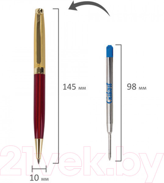 Изображение товара Ручка шариковая имиджевая Galant Bremen / 141010 (синий)