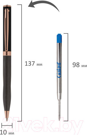 Изображение товара Ручка шариковая имиджевая Galant Factura / 143513 (синий)