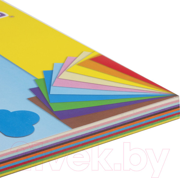Изображение товара Набор цветной бумаги Юнландия 129891 (100л)