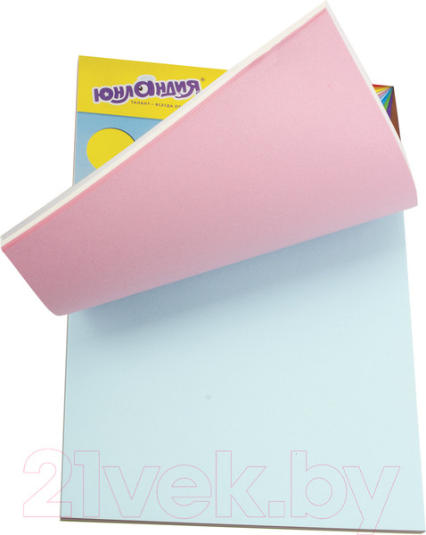 Изображение товара Набор цветной бумаги Юнландия 129891 (100л)