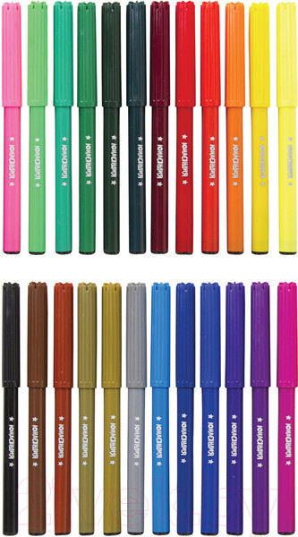 Изображение товара Фломастеры Юнландия Уроки рисования / 151418 (24шт)