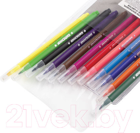 Изображение товара Фломастеры Юнландия Зоопарк / 151425 (12шт)