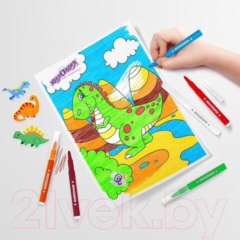 Изображение товара Фломастеры Юнландия Юный волшебник / 151651 (8шт)