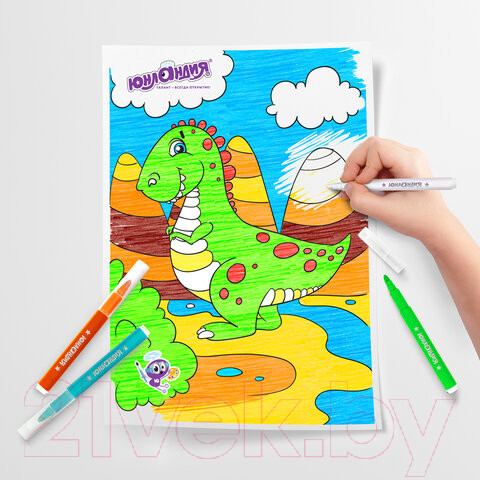 Изображение товара Фломастеры Юнландия Юный волшебник / 151651 (8шт)