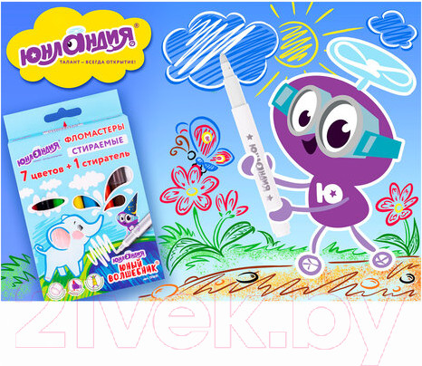 Изображение товара Фломастеры Юнландия Юный волшебник / 151651 (8шт)