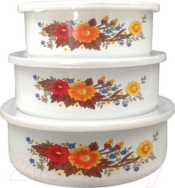 Изображение товара Набор мисок Mallony Familia / 008763 (с крышками)