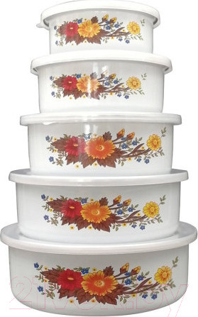 Изображение товара Набор мисок Mallony Familia / 008764 (с крышками)